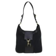 Pre-owned Canvas shoulder-bags Gucci Vintage , Black , Dames