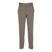 Beige Straight Leg Trousers Ottod'Ame , Beige , Dames