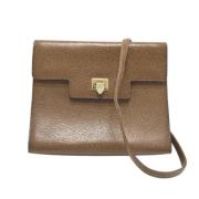 Pre-owned Leather shoulder-bags Valentino Vintage , Brown , Dames