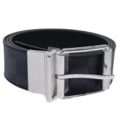 Pre-owned Canvas belts Louis Vuitton Vintage , Black , Heren