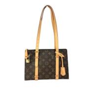 Pre-owned Fabric louis-vuitton-bags Louis Vuitton Vintage , Brown , Da...