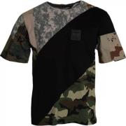 Camouflage Katoen Ronde Hals Heren T-shirt Dolce & Gabbana , Multicolo...