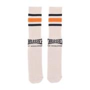 Center Field Sock X Thrasher HUF , Beige , Unisex