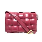 Pre-owned Leather shoulder-bags Bottega Veneta Vintage , Red , Dames