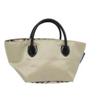 Pre-owned Nylon handbags Burberry Vintage , Beige , Dames