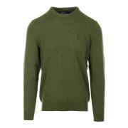 Groene wollen trui met Polo Pony motief Ralph Lauren , Green , Heren