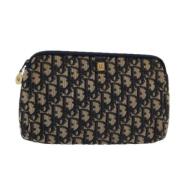 Pre-owned Canvas clutches Dior Vintage , Blue , Dames