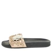 Pre-owned Leather flats Chanel Vintage , Gray , Dames