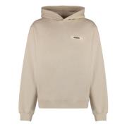 Katoenen hoodie met geribde randen Jacquemus , Beige , Heren