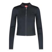 Zwarte Oper Jas Vrouwen Stijlvol Comfortabel Diesel , Black , Dames