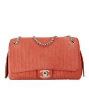 Pre-owned Suede chanel-bags Chanel Vintage , Pink , Dames