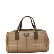 Pre-owned Canvas handbags Burberry Vintage , Brown , Dames