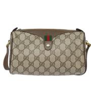 Pre-owned Canvas gucci-bags Gucci Vintage , Beige , Dames