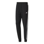 Essentials 3-Stripes Tapered Cuffed Broek Adidas , Black , Heren