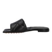 Leather flats Bottega Veneta , Black , Dames