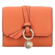 Leather wallets Chloé , Orange , Dames