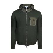 Militair Groene Sportieve Hoodie Pmds , Green , Heren