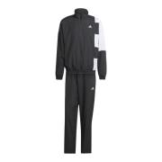 Colorblock Sportkleding Set voor Mannen Adidas , Black , Heren