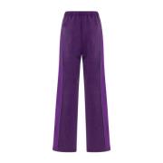 Wijde Pijp Broek F**k , Purple , Dames