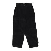 Luxe Corduroy Cargo Broek voor Mannen Obey , Black , Heren