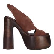 Sandalen Bruin Casadei , Brown , Dames