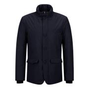 Blauwe 2-laags blazer voor mannen Herno , Blue , Heren