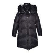 Down jacket in black nylon Baldinini , Black , Dames