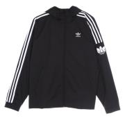 Zwarte 3D Windbreaker Jas met Capuchon Adidas , Black , Heren