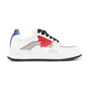 Premium Leren Sneakers Dsquared2 , White , Heren