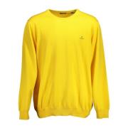 Gele Pullover Sweater Gant , Yellow , Heren