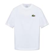 T-shirt met logo Lacoste , White , Unisex