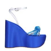 Met hak blauw Casadei , Blue , Dames