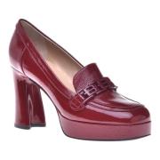 Loafers in red naplak Baldinini , Red , Dames