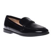 Loafers in black naplak Baldinini , Black , Dames