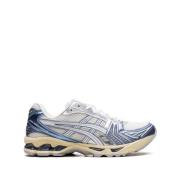 Cream/Denim Blue Sneakers voor Mannen Asics , Beige , Heren