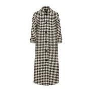 Houndstooth Trench Coat Dolce & Gabbana , Gray , Dames