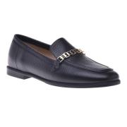 Loafers in black tumbled leather Baldinini , Black , Dames