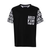 Zwarte T-shirt voor Mannen Versace Jeans Couture , Black , Heren