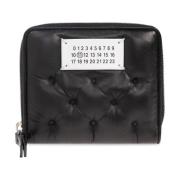 Leren portemonnee Maison Margiela , Black , Unisex