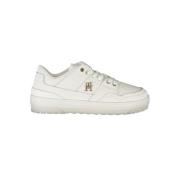 Klassieke witte sneakers met contrasterend detail Tommy Hilfiger , Whi...