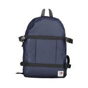 Blauwe Rugzak met Verstelbare Banden Tommy Hilfiger , Blue , Unisex