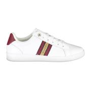 Witte Polyester Sneaker Tommy Hilfiger , White , Dames