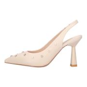 Met hak beige Emanuelle Vee , Beige , Dames