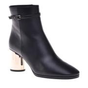 Ankle boots in black leather Baldinini , Black , Dames