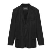 Blazer in oversized stijl Balenciaga , Black , Unisex