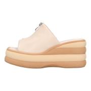 Met hak beige Emanuelle Vee , Beige , Dames