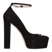 Met hak zwart Elisabetta Franchi , Black , Dames