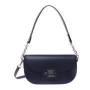 Black leather crossbody bag Baldinini , Black , Dames