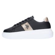 Polo Sneakers Zwart Ralph Lauren , Black , Dames