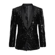 Paillettenblazer Dolce & Gabbana , Black , Heren